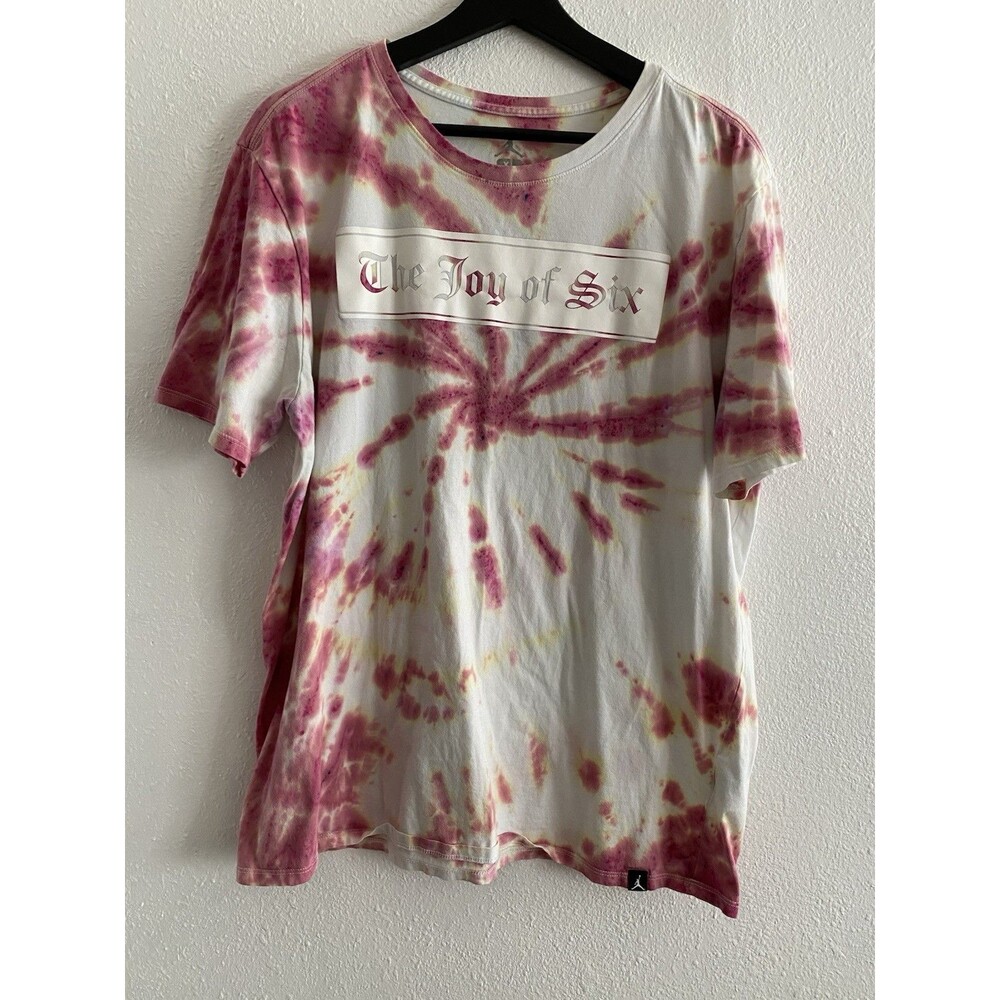 Air Jordan Joy Of Six Championship Women’s Pink Tie Die Tshirt XL 90’s Retro J13